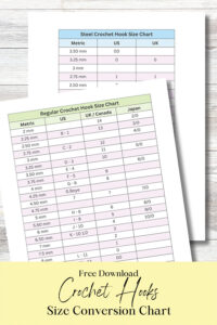 Crochet Hook Conversion Chart and Sizes - Hands That Bless