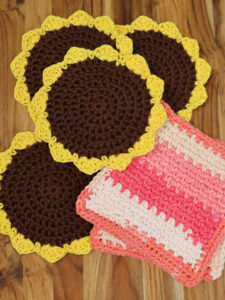 Easy Crochet Coaster Pattern Tutorial for Beginners - Hands That Bless