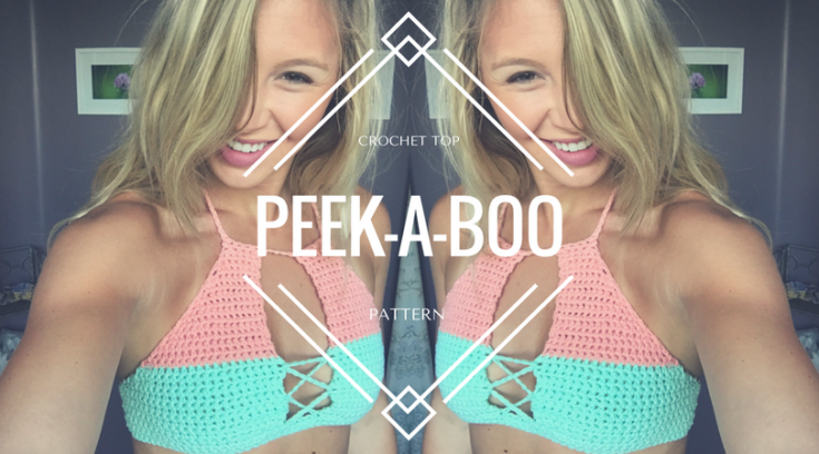Image for Peek-a-boo Halter Crochet Top Pattern
