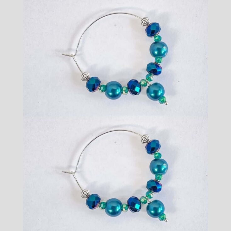 Image for How to Make Beaded Hoop Earrings | The Pink Craft Box