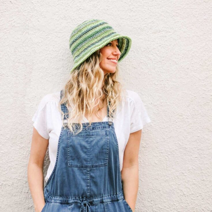 Image for Free Crochet Bucket Hat Pattern and Tutorial - Kids + Adult sizes!