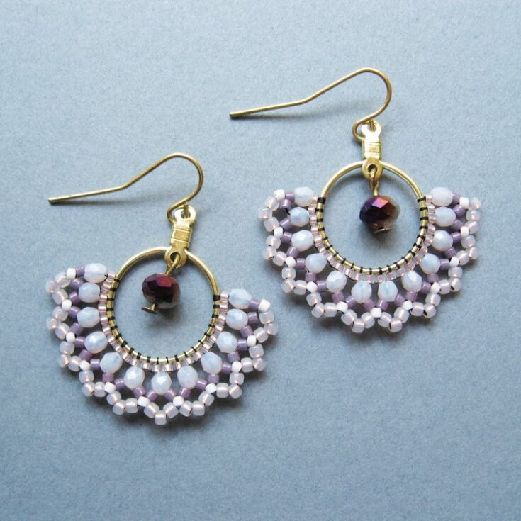 Image for Beaded Hoop Earrings