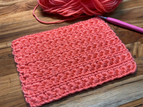 Learn How To Crochet The Waffle Stitch Pattern - Hands That Bless