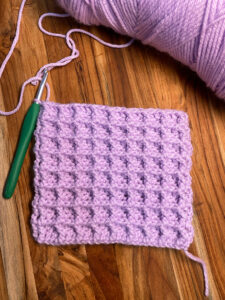 Learn How To Crochet The Waffle Stitch Pattern - Hands That Bless