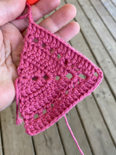 crochet bandana step 4