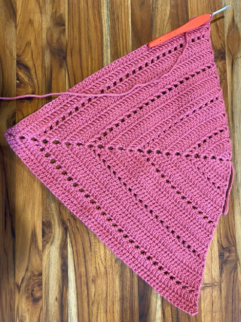 crochet bandana step 5
