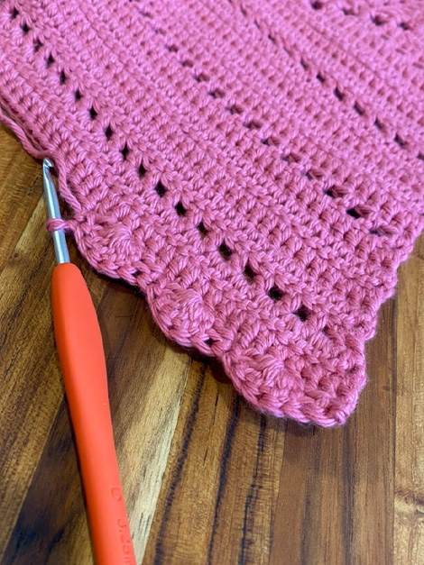 crochet bandana step 6