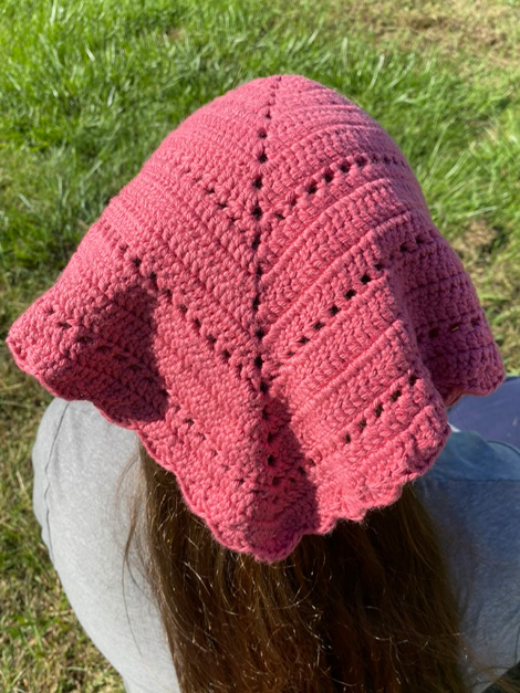 crochet head scarf