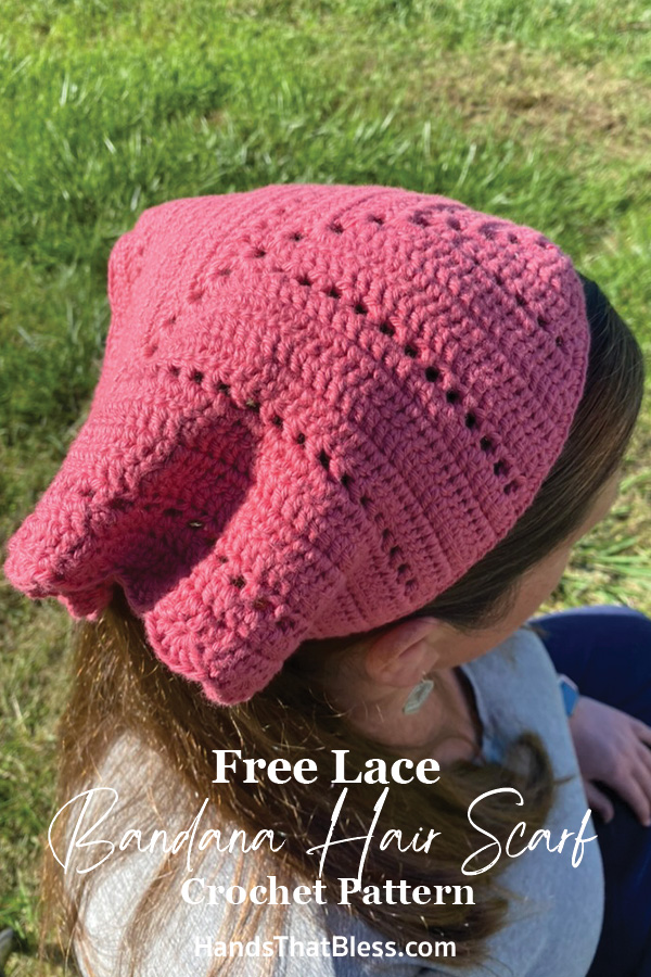 free lace bandana hair scarf pattern