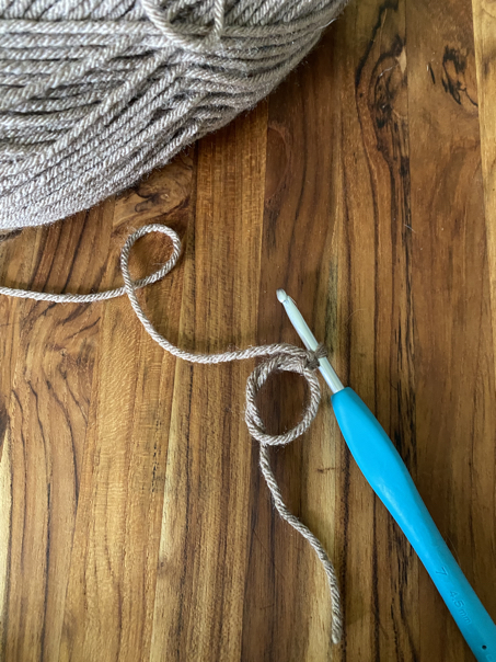 crochet sunflower garland step 1