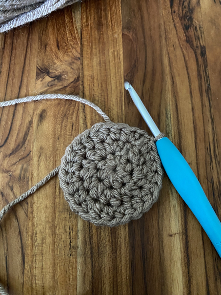 crochet sunflower garland step 5