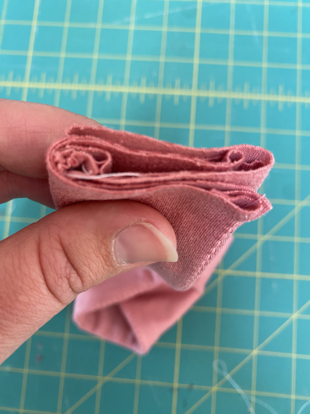 knotted headband step 13