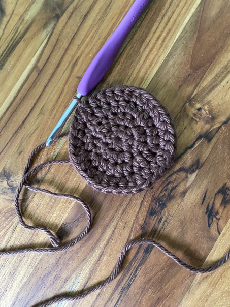 sunflower coaster step 6