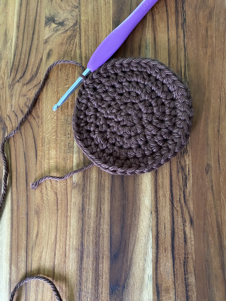 sunflower coaster step 7