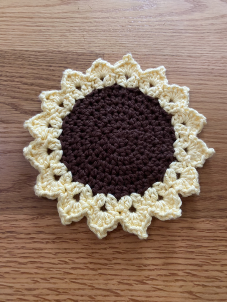 sunflower coaster