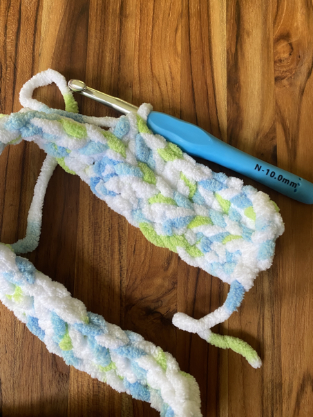 crochet chunky blanket step 3