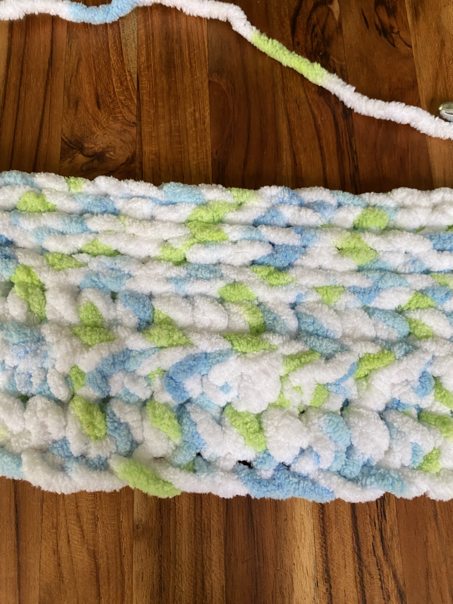 crochet chunky blanket step 4