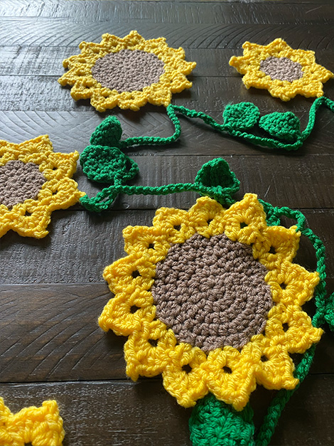 crochet sunflower pattern