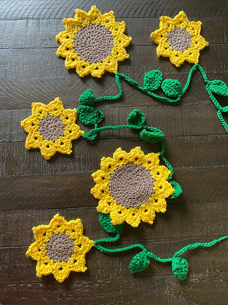 how to crochet sunflowers