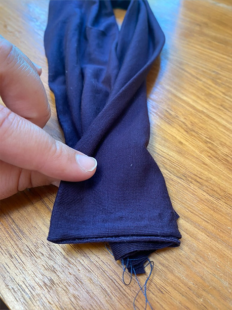 wide headband sewing pattern step 10