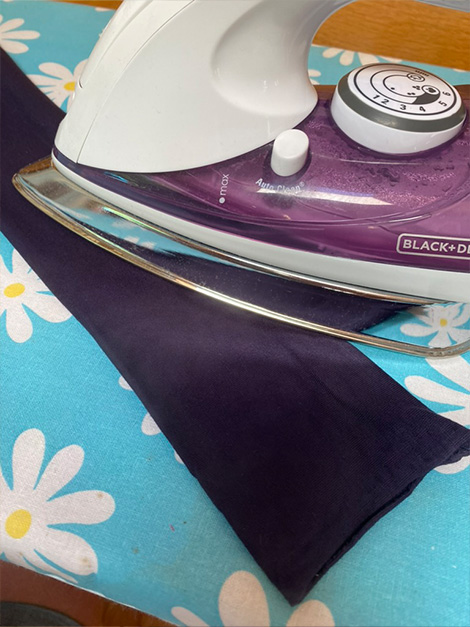 wide headband sewing pattern step 4