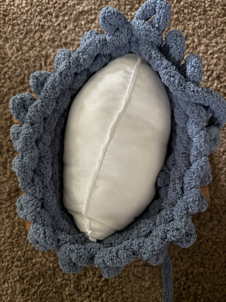 chunky knit pillow step 4