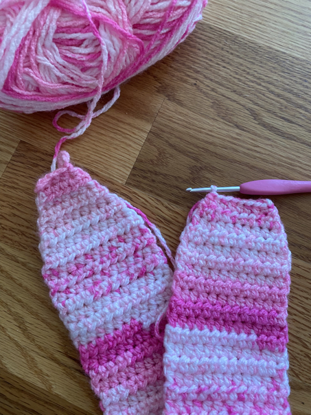 Crochet Ear Warmer Pattern With Buttons step 10