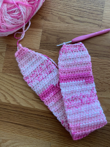 Crochet Ear Warmer Pattern With Buttons step 11