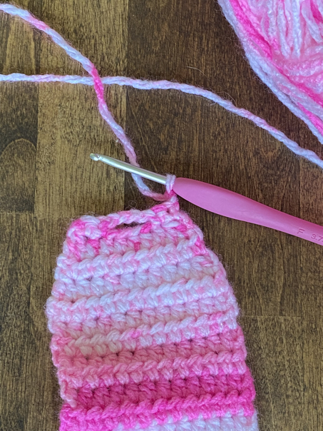 Crochet Ear Warmer Pattern With Buttons step 14