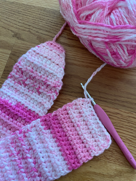 Crochet Ear Warmer Pattern With Buttons step 9