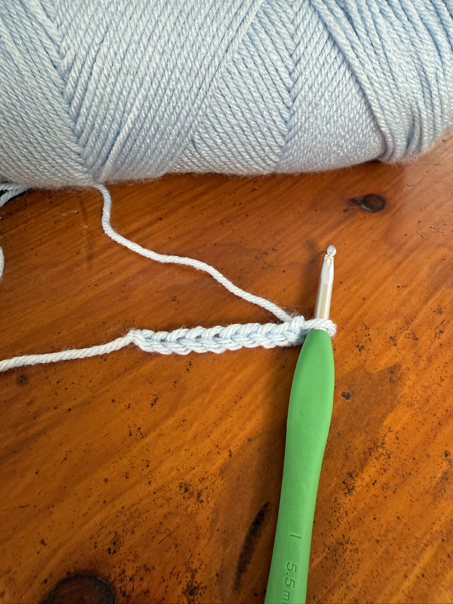 crochet thermal stitch step 1