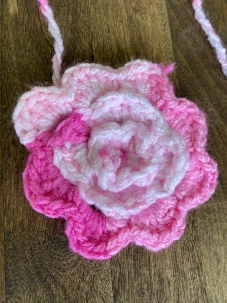 ear warmer flower step 5