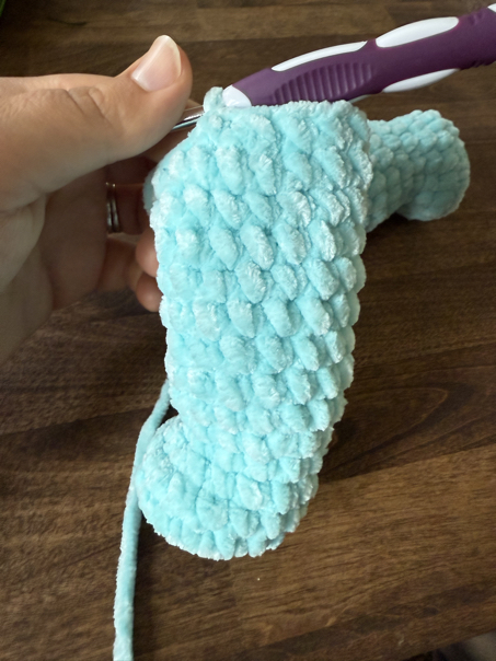 crochet teddy bear step 26