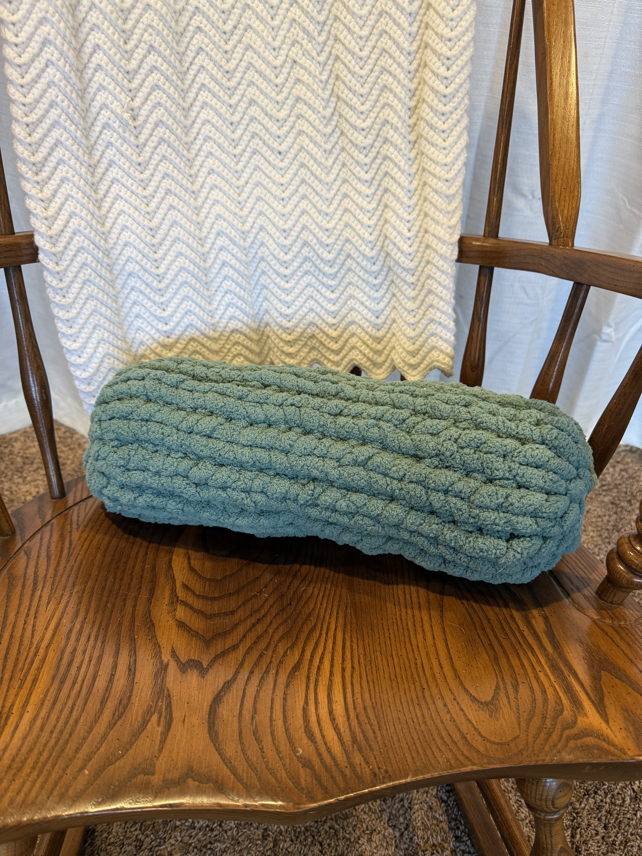 long finger knit throw pillow