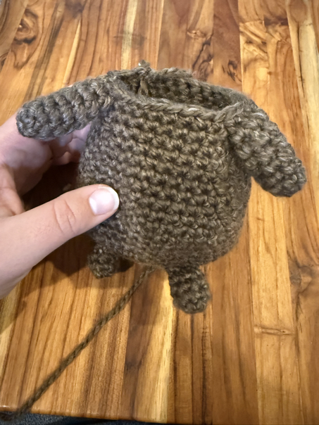 crochet mouse pattern step 15