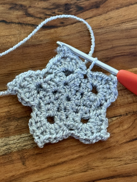 how to crochet a star step 6