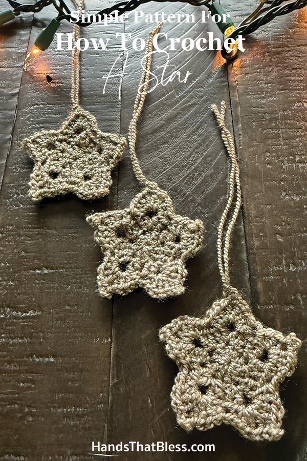 simple pattern for how to crochet a star