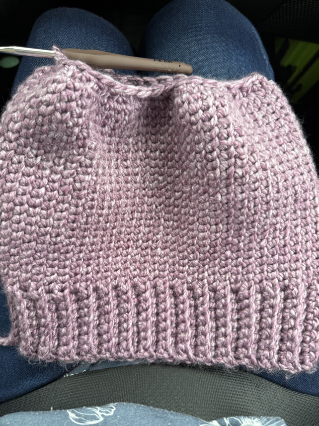 chunky beanie crochet pattern step 6