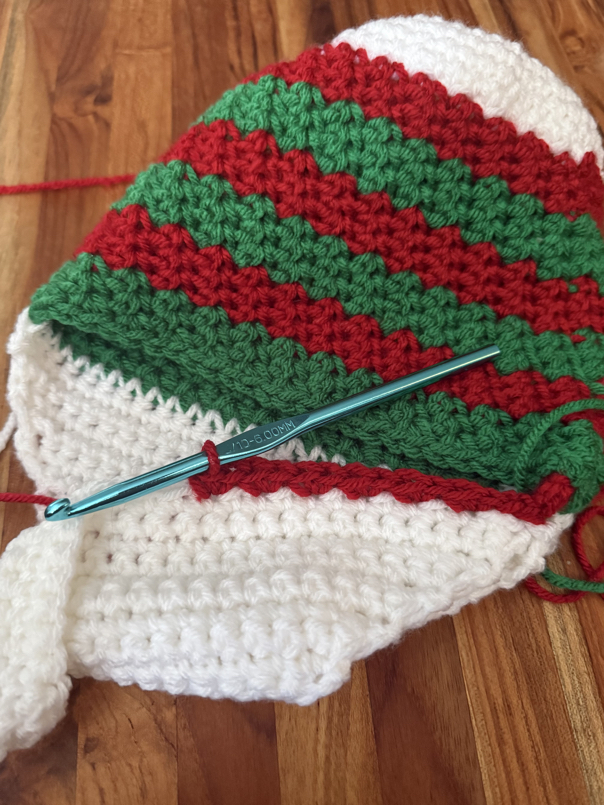 crochet stocking pattern step 14