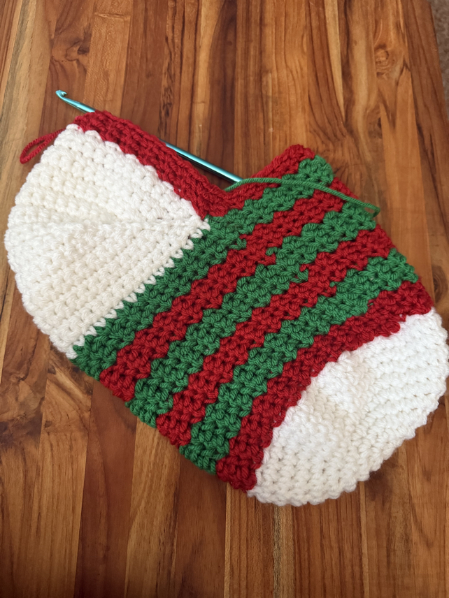 crochet stocking pattern step 16