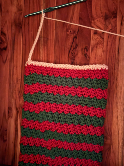 crochet stocking pattern step 19
