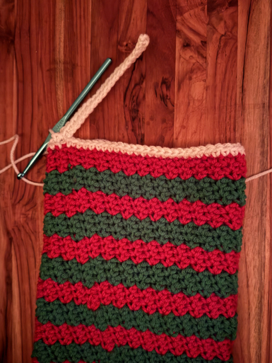 crochet stocking pattern step 20