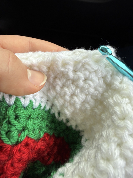 crochet stocking pattern step 22