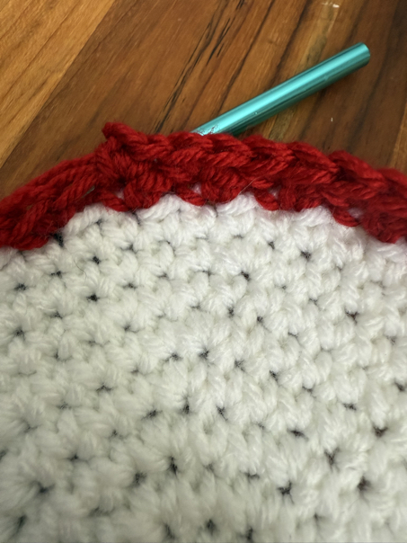 crochet stocking pattern step 6a