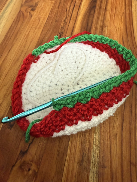 crochet stocking pattern step 7