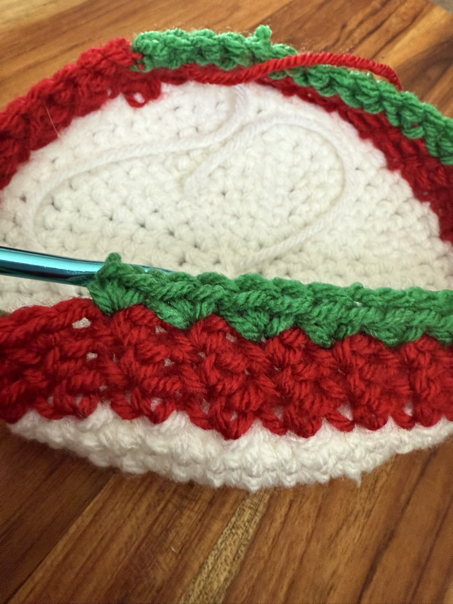 crochet stocking pattern step 8