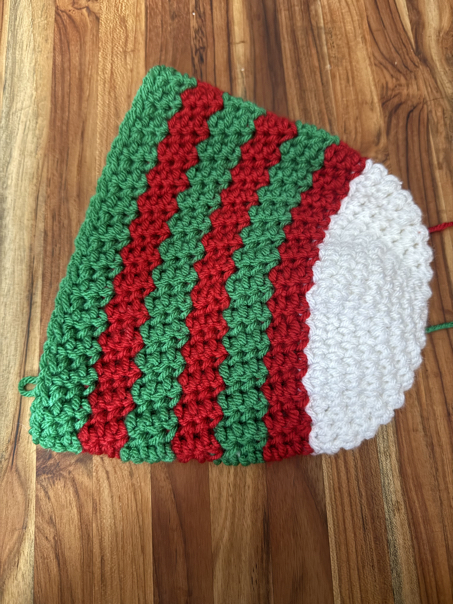 crochet stocking pattern step 9