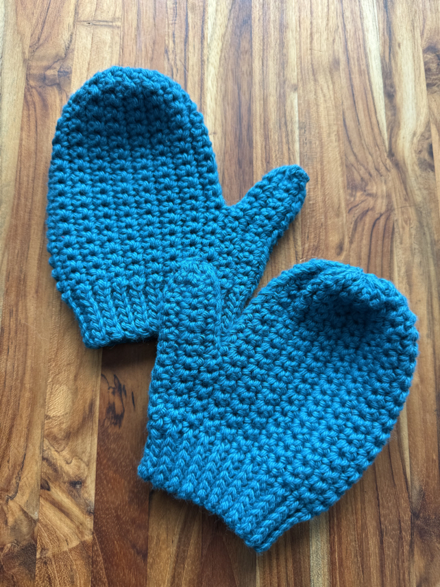 crochet toddler mittens