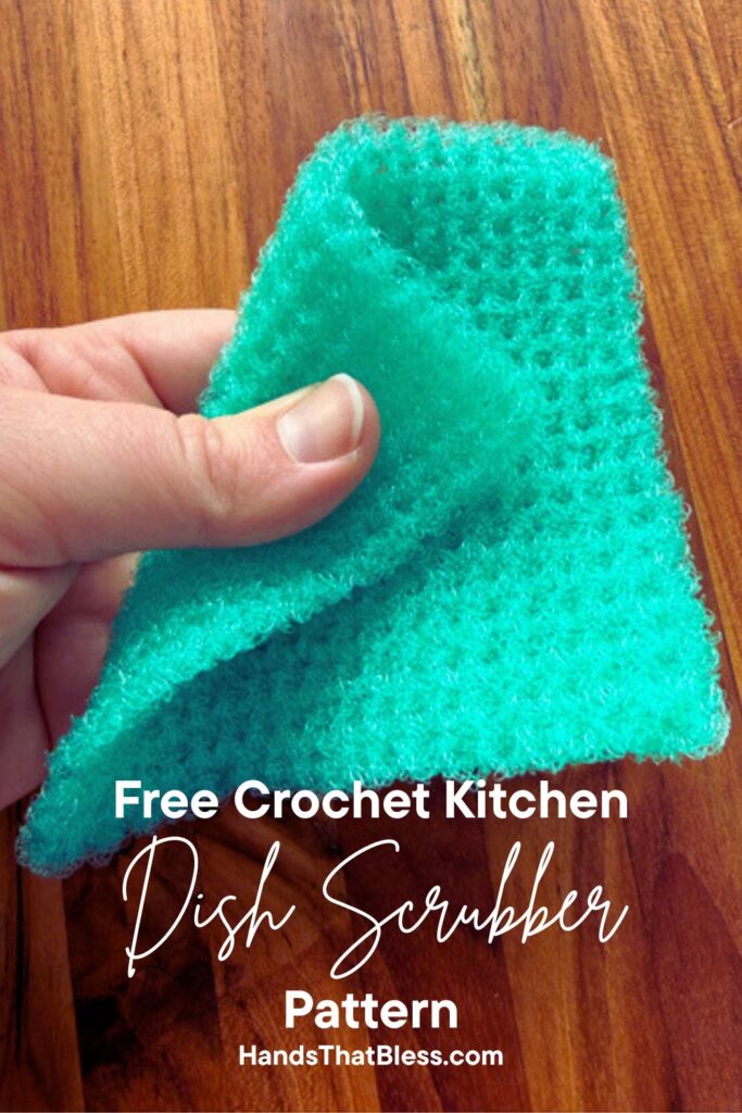 free crochet kitchen dish scrubber pattern