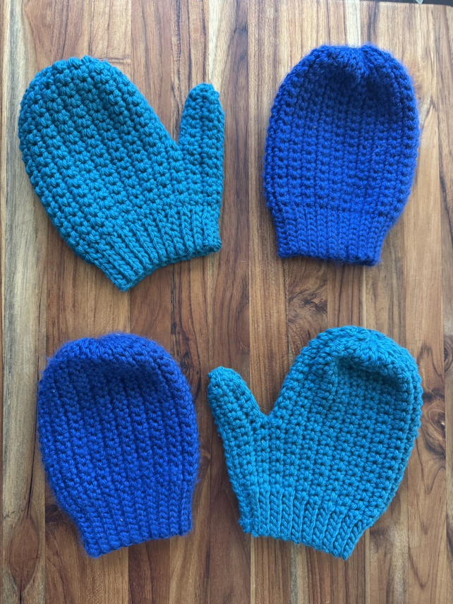 how to crochet mittens for babies